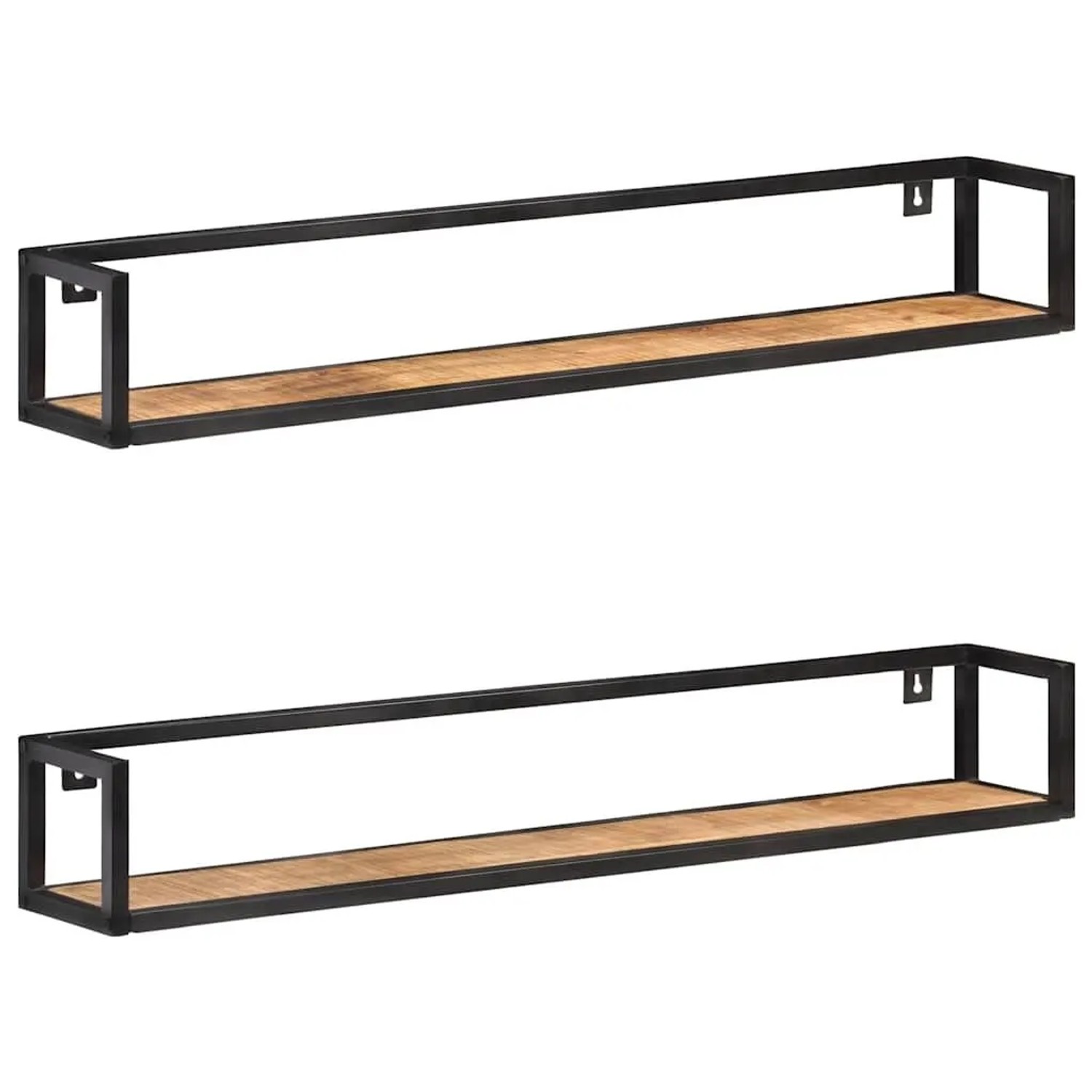 vidaXL Wandregale 2 Stk. 120 cm Raues Mangoholz 320673