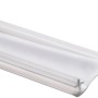 Schulte Dichtprofil, senkrecht, für gerahmte Badewannenfaltwand, weiß, 130 cm.