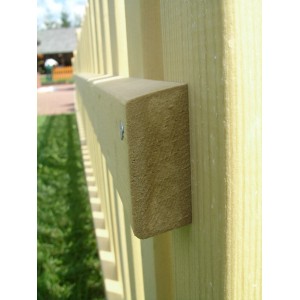 Druckimprägnierter Zaunriegel Norki/Wigre (H 75 cm x B 200 cm) mit gerundeten Kanten.