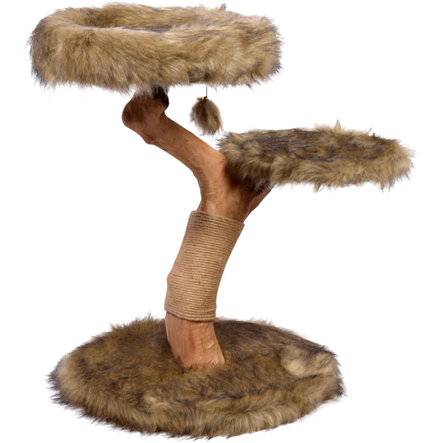 Dobar Design Katzenmöbel Jimmy mit Kratzsäule, Liegeflächen und Spielball.