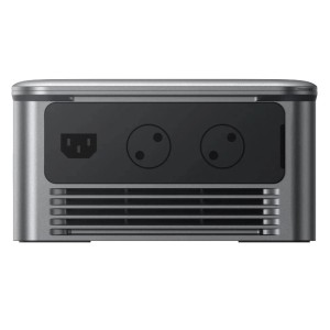 Zendure Ace 1500 SolarFlow Powerstation mit Anschlüssen, graues Gehäuse.