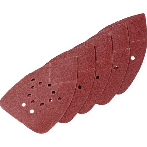 5 LUX Schleifauflagen K180 für Black+Decker Schleifmaus, 95x135mm, Zubehör für Multischleifer.