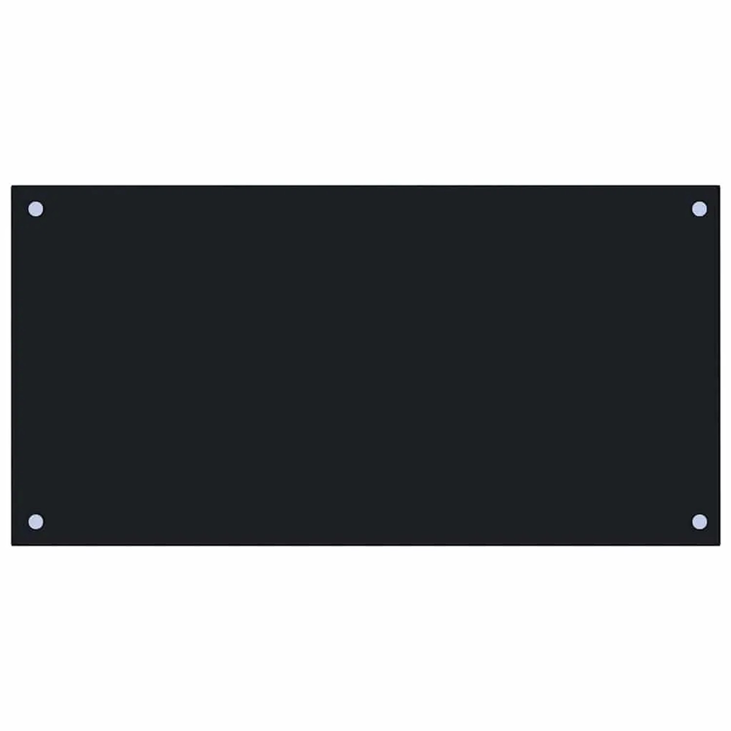 vidaXL Küchenrückwand Schwarz 80x40 cm Hartglas 249484