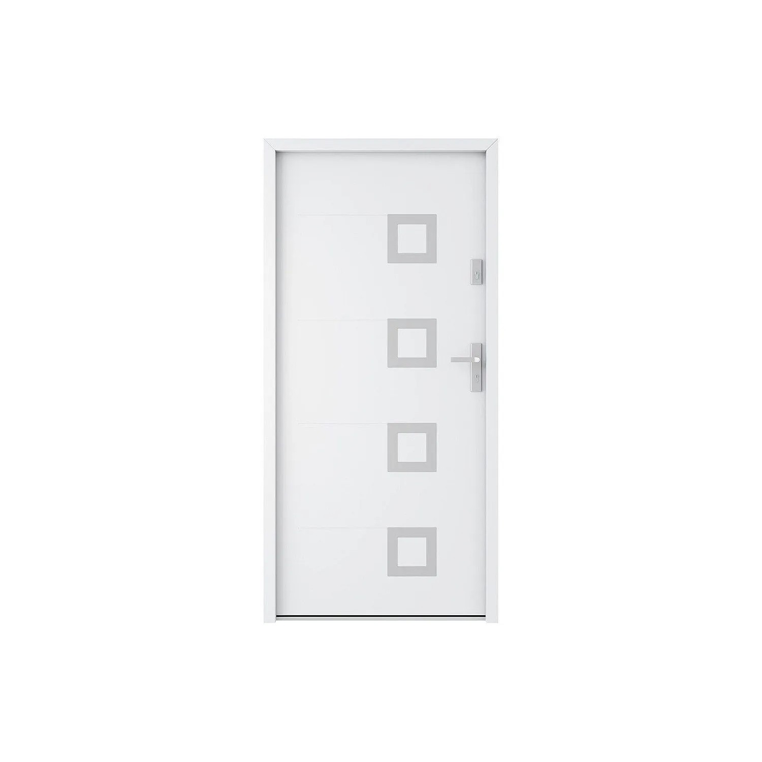 Vente-unique Haustür Tifana Weiß 95 cm