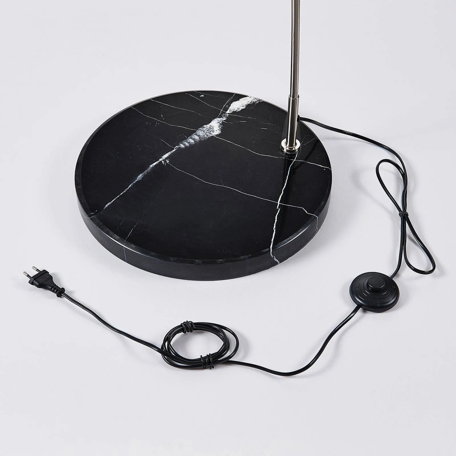 Lindby Stehlampe Bogenleuchte Belinda 9624578 Modern in Weiß aus Textil 1-flammig E27 Wohnzimmerleuchte_9