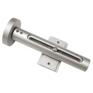 Gardinia Wandträger für Flächenvorhangschiene, silberfarben, zur Wandbefestigung.