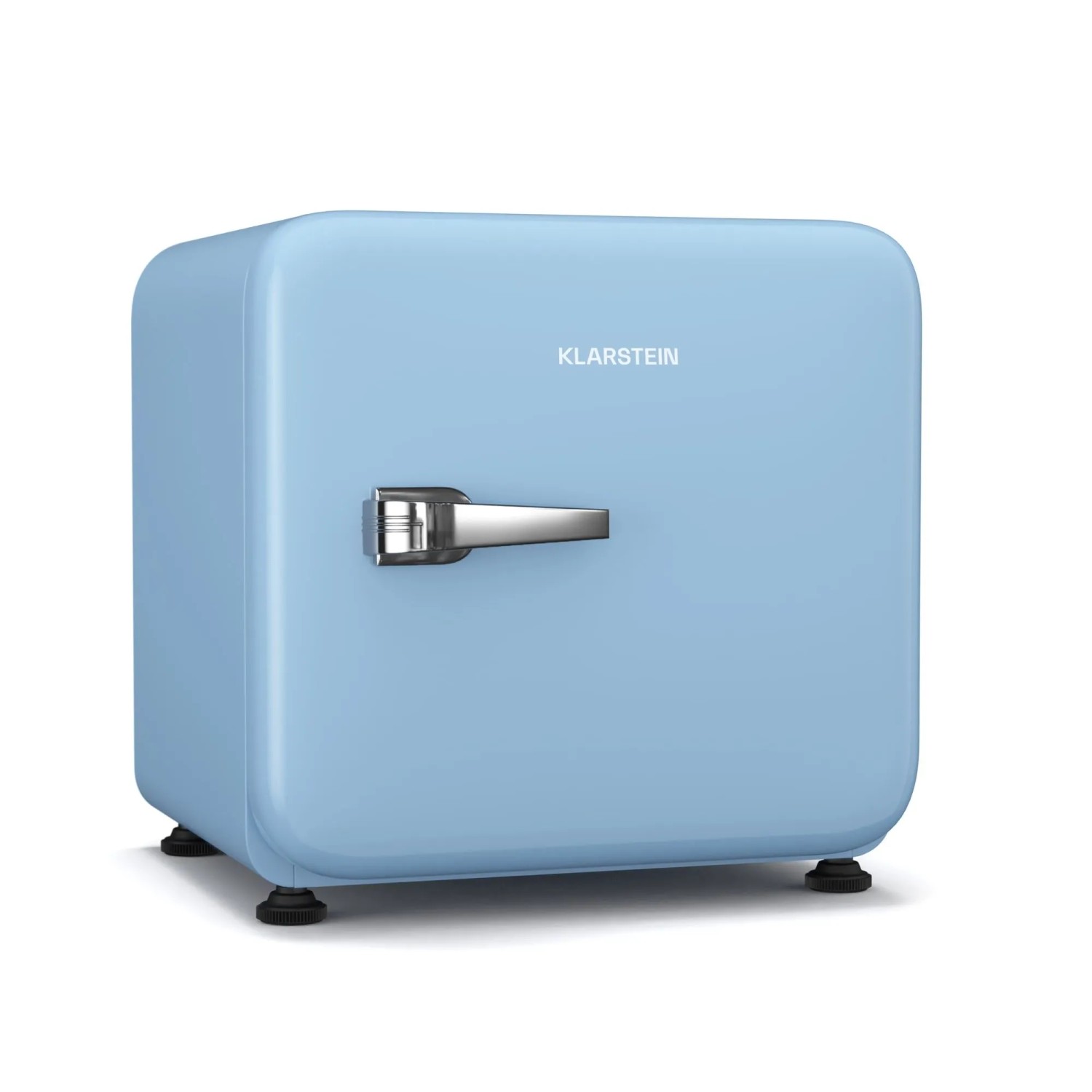 Klarstein Minibar Audrey Evo Mini Fridge 43 Klasse E LED-Innenbeleuchtung Blau