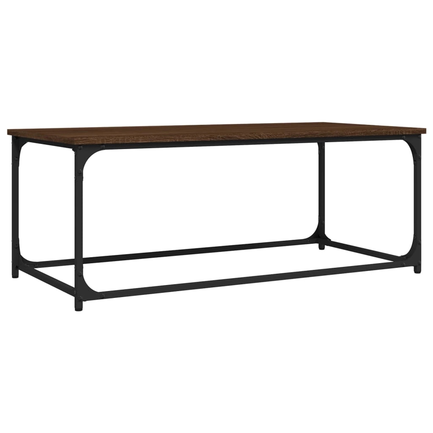 Vidaxl Couchtisch Braun Eichen-optik 102x50x40 Cm Holzwerkstoff günstig online kaufen