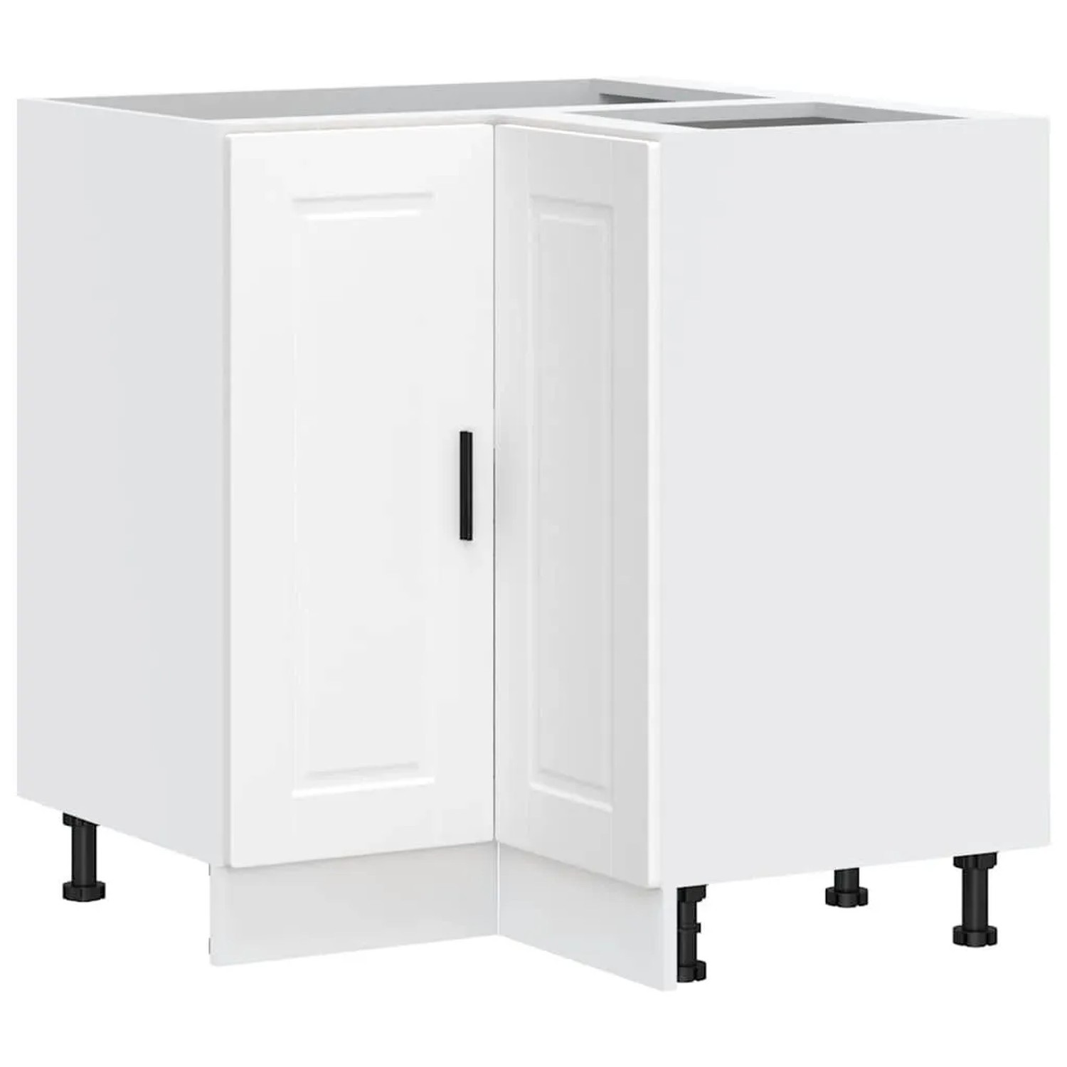 vidaXL Küchen-Eckunterschrank Porto Weiß Holzwerkstoff 853987 günstig online kaufen