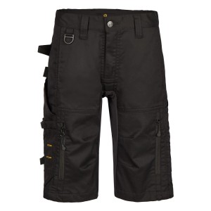 Schwarze Hans Schäfer Workwear Shorts Amazone für Damen. Robuste Arbeitskleidung mit vielen Taschen, D-Ring und Schlaufen.