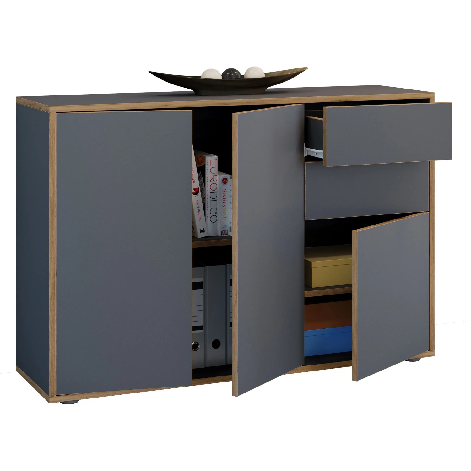 VCM Kommode & Sideboard Salia Anthrazit