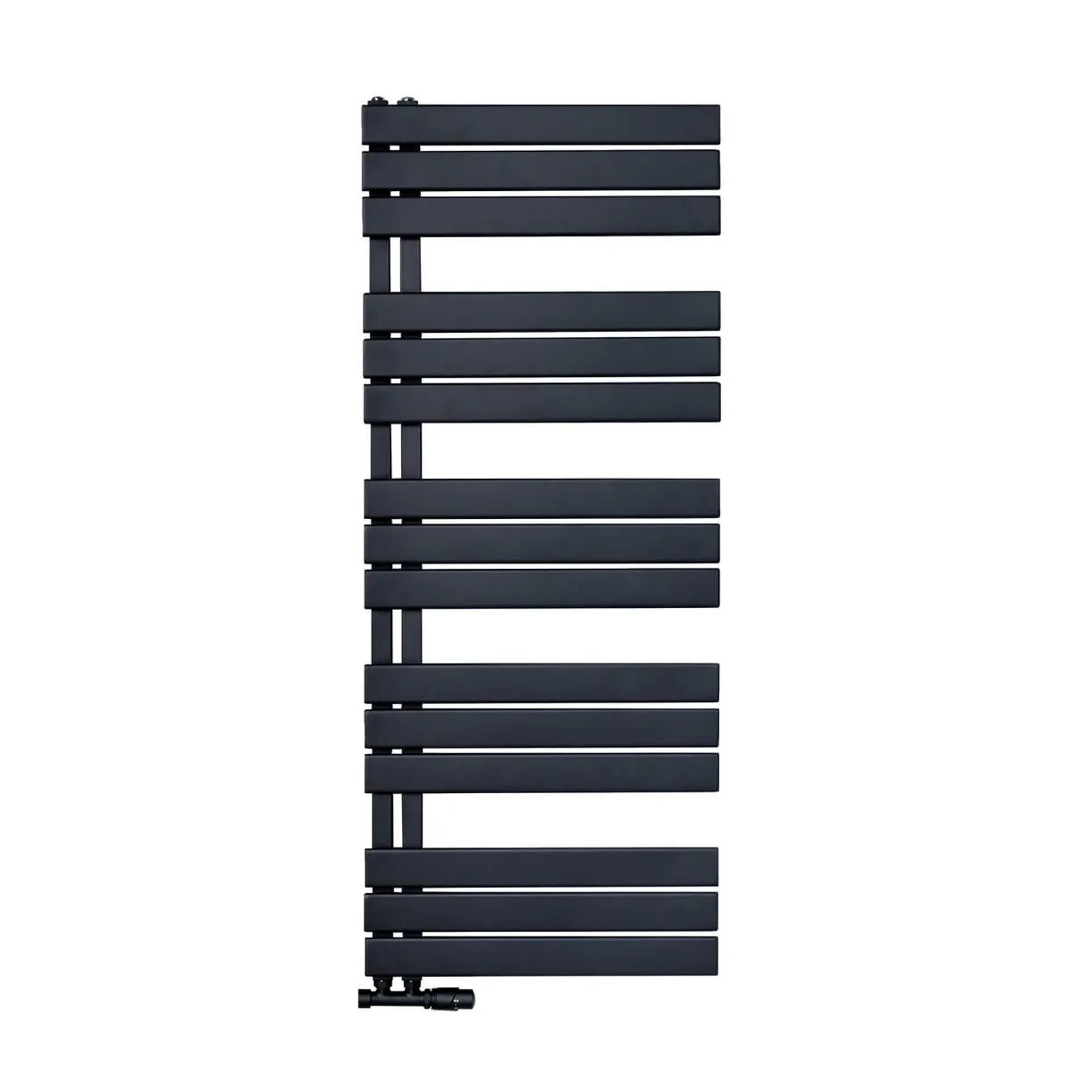 Belrad Handtuchheizkörper/Badheizkörper Paneel Anschluss Linksseitig Schwar günstig online kaufen