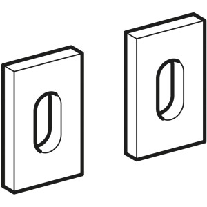 Geberit Distanzstücke für Kerafix Winkel, 2er-Set, Badewannen-Zubehör.