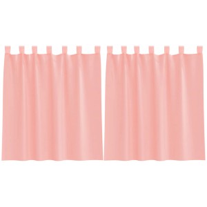 vidaXL Voile Vorhänge mit Schlaufen 2 Stk Rosa 140x140 cm 4102286