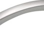 Silberner Möbelgriff 0563 aus Kunststoff für Schränke und Schubladen.