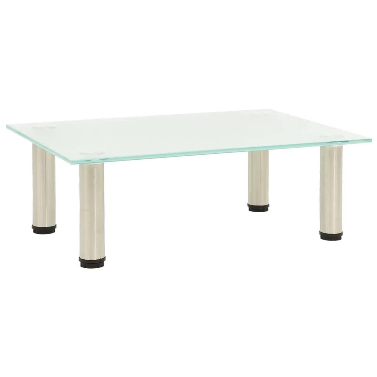 vidaXL TV-Tisch 40x35x17 cm Satiniertes Hartglas 322759