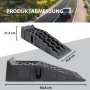 2er Set TRUTZHOLM Auffahrrampen aus Kunststoff, 5t Traglast, mit Überfahrstopper. Zubehör für Autoanhänger.