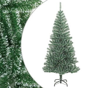 Beschneiter, künstlicher, grüner Weihnachtsbaum, 240 cm hoch.