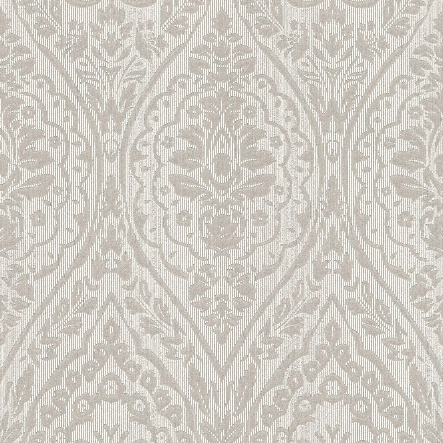 PROFHOME 961955-GU Barock Tapete Ornament Matt Creme Beige 0,53 m x 10,05 m günstig online kaufen