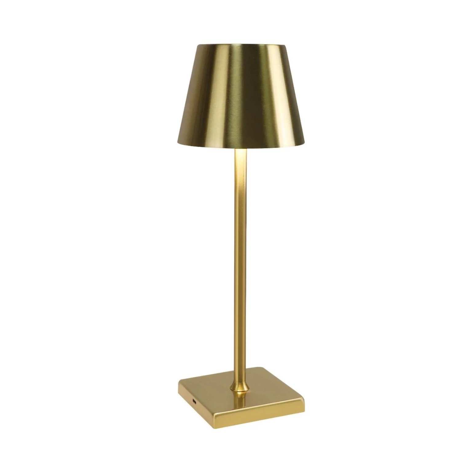 NETTLIFE LED Tischlampe aus Metall L36cm Gold 3000K