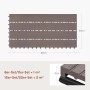 WOLTU WPC Terrassendielen Holz-Optik 30x60cm 12 Stück/2 m² Braun_3