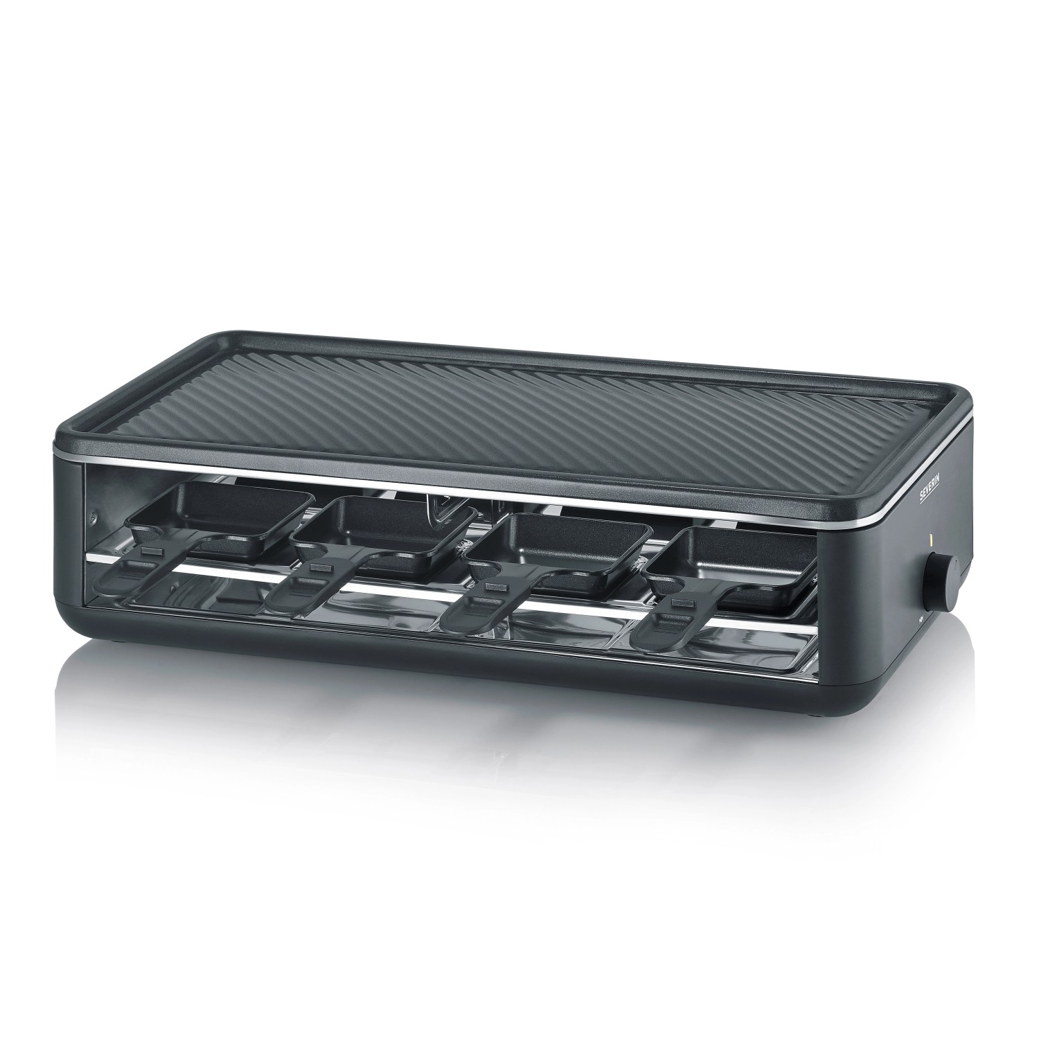 Severin Raclette-Grill RG 2365 Black Line Lite mit Grillplatte 1.300 W günstig online kaufen