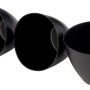 Gipsbecher 3er-Set, schwarze Anrührbecher für Gips, Maurer- und Fliesenlegerwerkzeug.