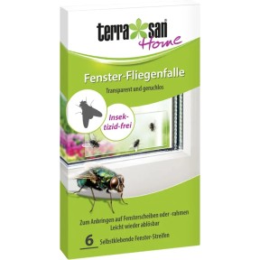 Windhager Fliegenfalle Für Fenster – 4 Stück, Transparent, Geruchlos, Mit Natürlichem Klebstoff