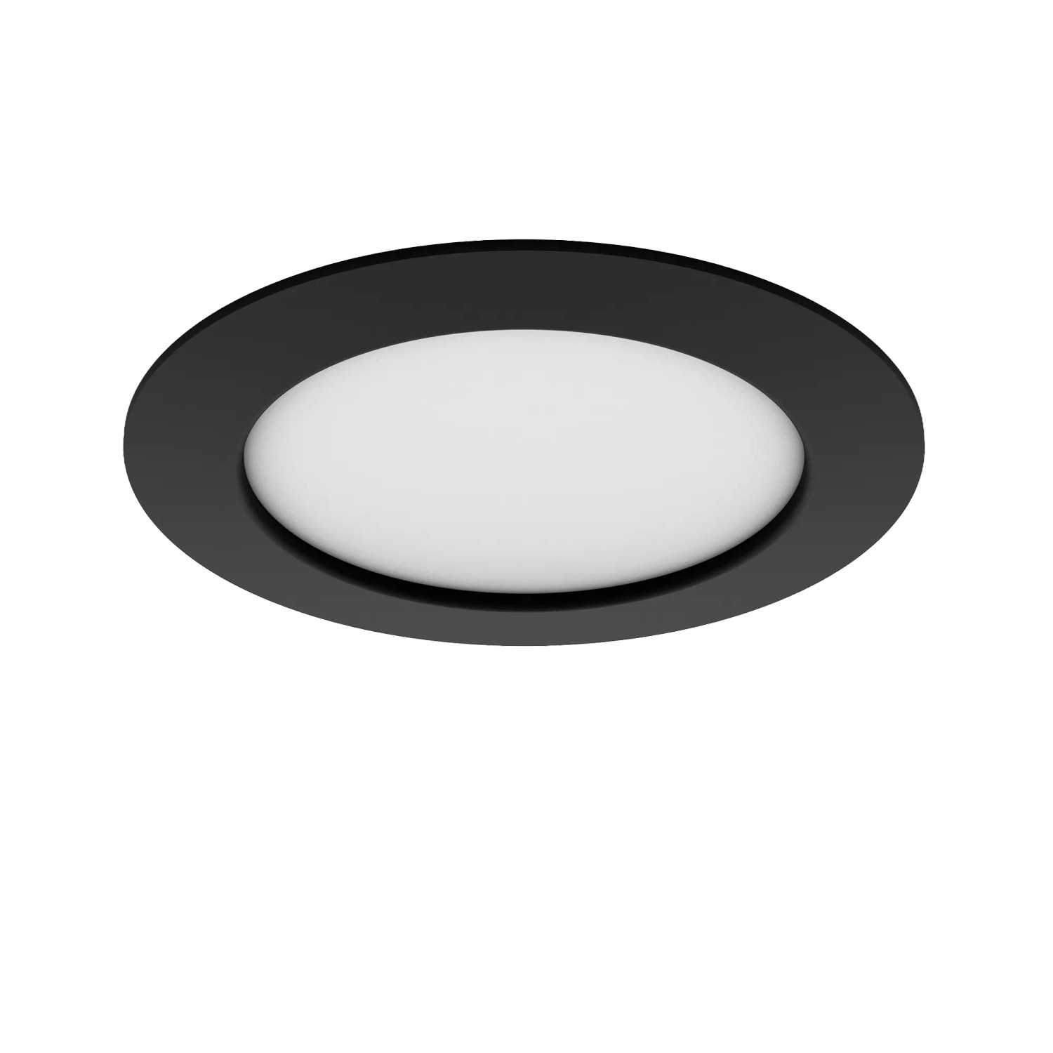 Schwarzer Philips Hue Einbauspot Slim, 17 cm, White & Color Ambiance, 1er-Pack.