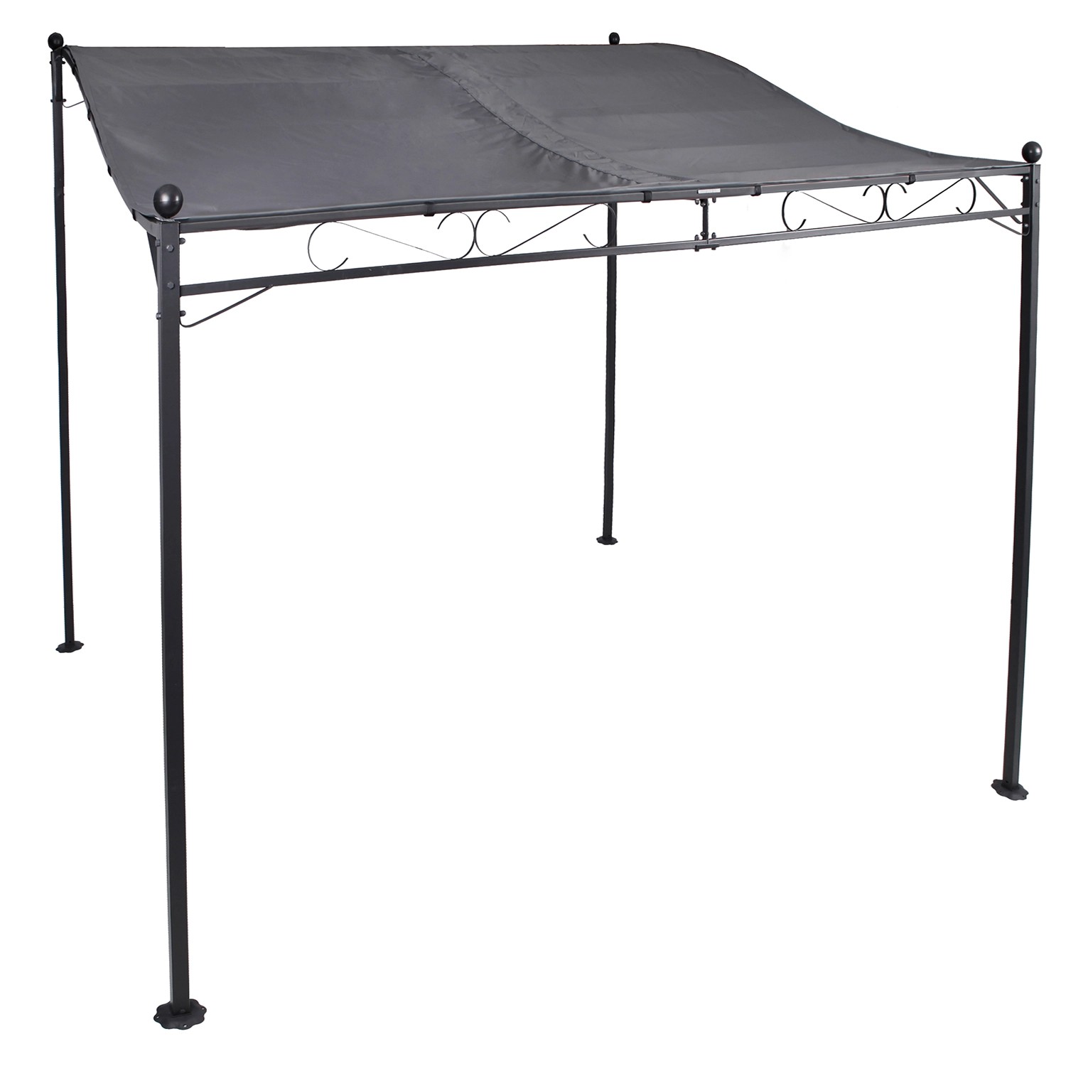 Mojawo Anbaupavillon Pavillon 3m x2,5m Stahlgestell Dach PA Beschichtet Was günstig online kaufen