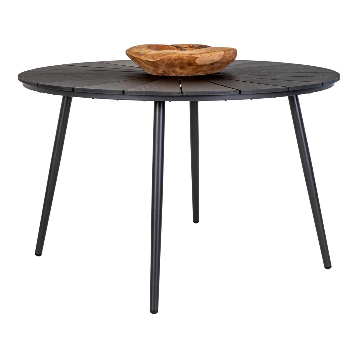 ebuy24 Atlanta Gartentisch Ø120cm Nonwood Schwarz günstig online kaufen