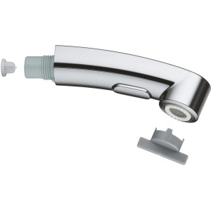 Grohe Spülbrause mit Antikalk-System, Chrom, mit Einzelteilen.