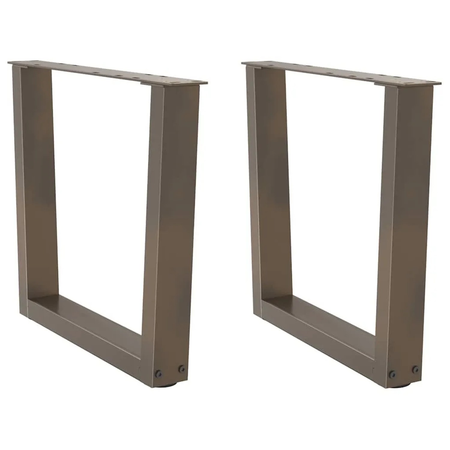 vidaXL Couchtischbeine V-Form 2 Stk Naturstahl 50x42-43,3 cm Stahl 4012631 günstig online kaufen