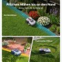 RoboUP T600 Mähroboter: Präzises Kantenmähen, Randführung und punktuelles Mähen im Garten.