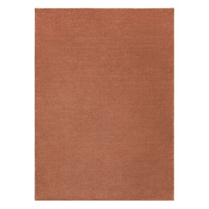Rechteckiger RugsX Softy Teppich in Terracotta, 80x150cm, mit weichem, dichtem Polypropylen-Flor.