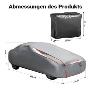 Xpotool Vollgarage Für Auto Größe M Autoabdeckung Gegen Hagel Wasserdicht