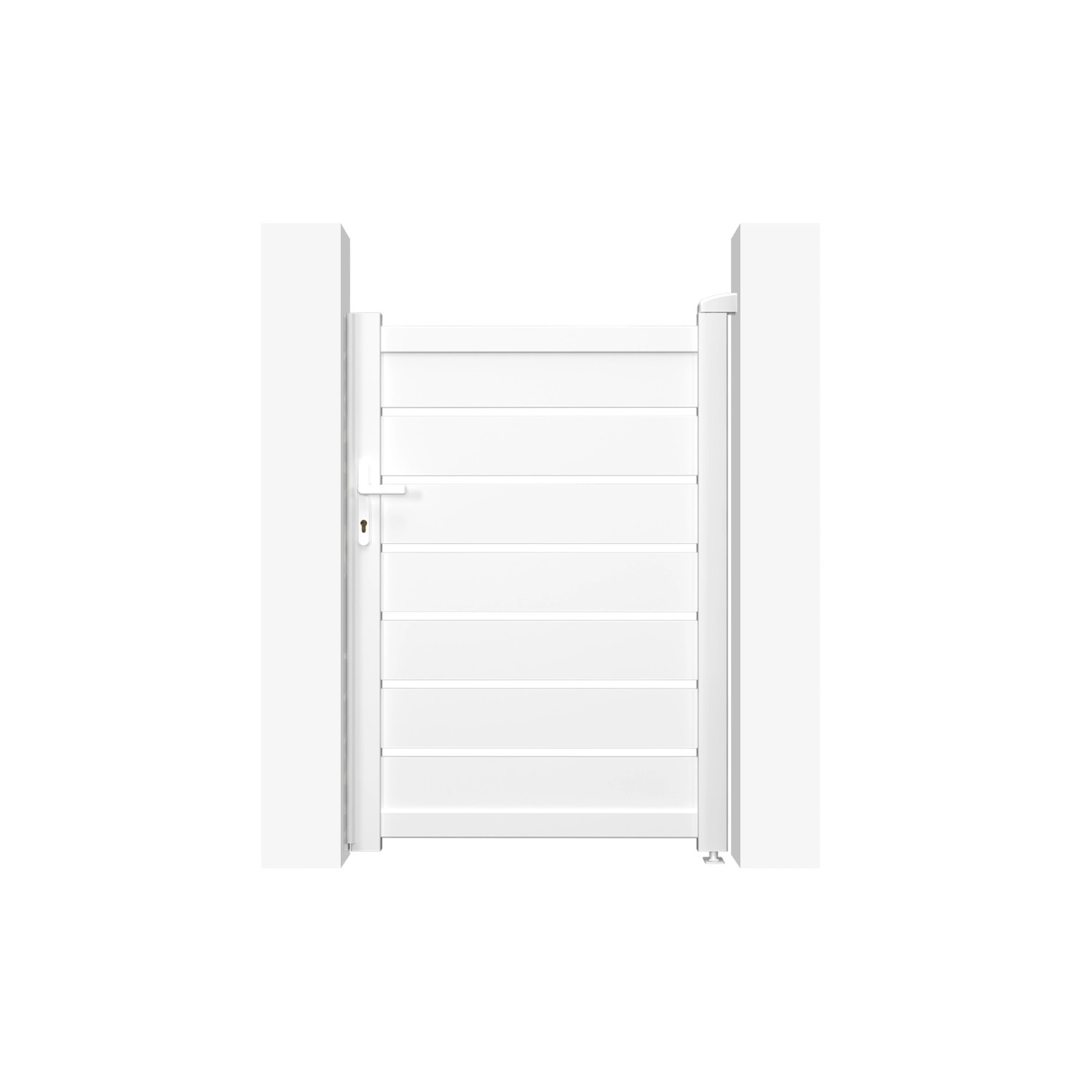 Casanoov Gartentür Aus Aluminium 1M Vogel H 140Cm Weiß günstig online kaufen
