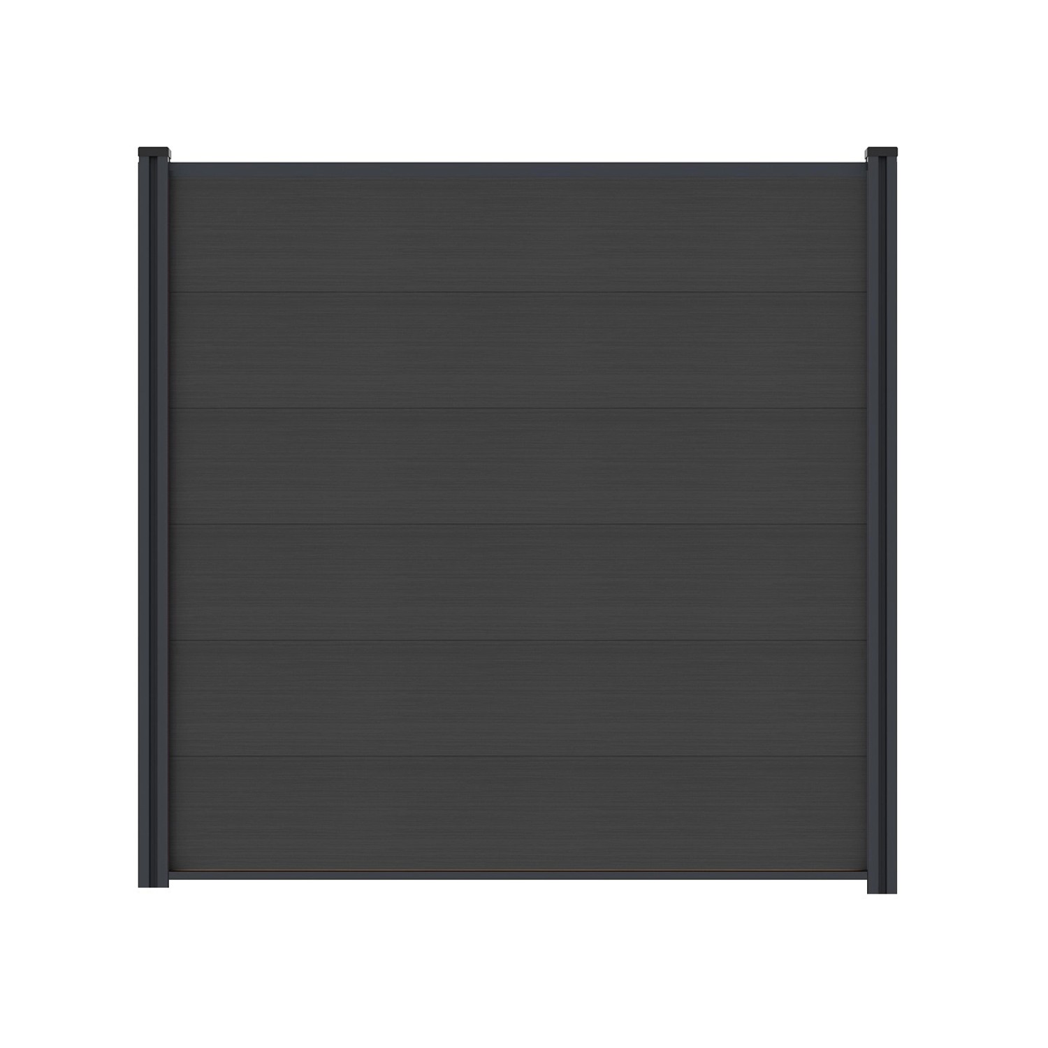 T&J WPC-Steckzaunset Max-XL Coextrudiert 175 cm x 172 cm Charcoal günstig online kaufen