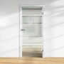 Glasdrehtür mit Siebdruck Dekor 36/05, ESG Floatglas, DIN Rechts, für mehr Licht im Raum.