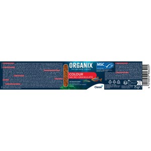 Oase Organix Colour Micro Granulate Fischfutter, 175ml Packung für farbenprächtige Fische.