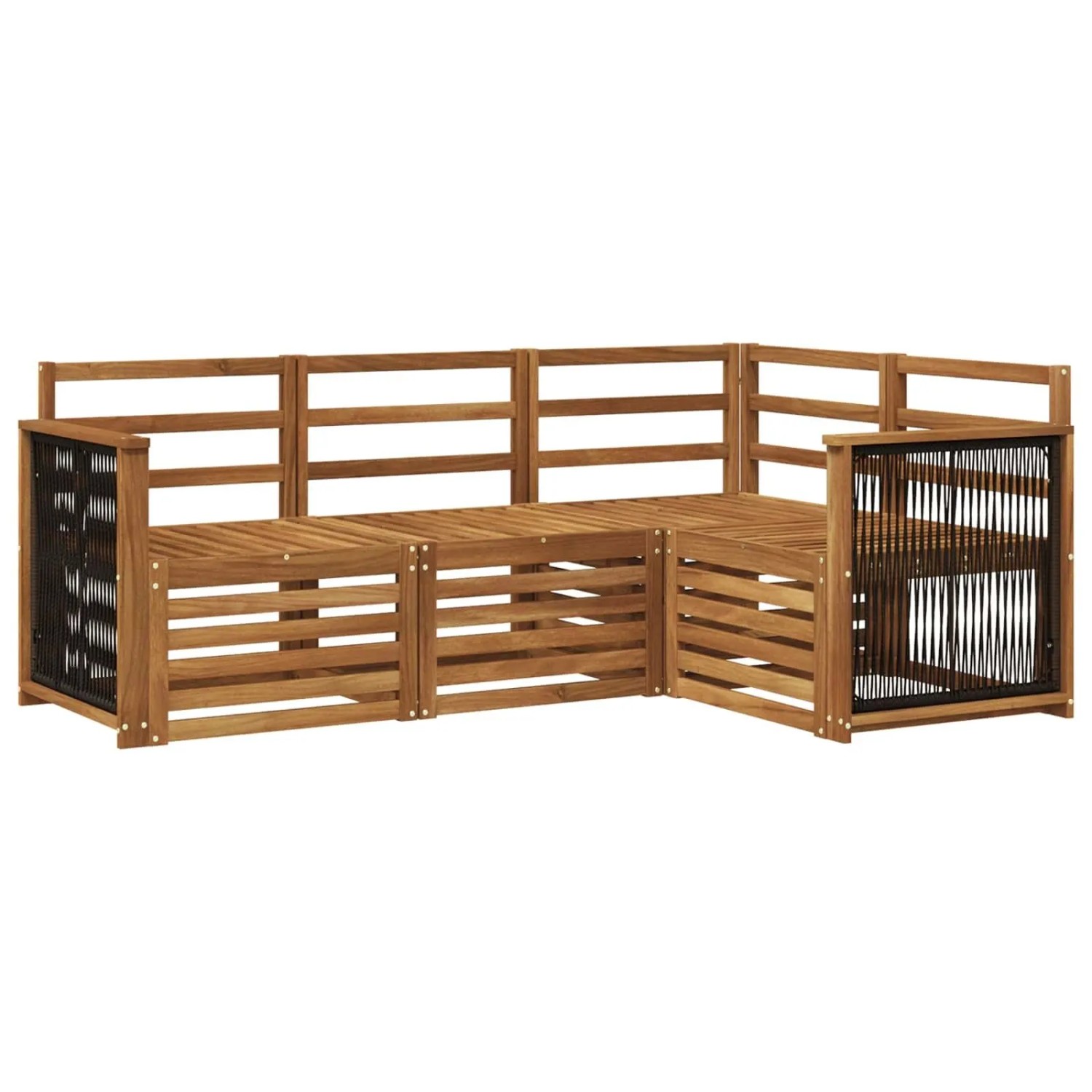 vidaXL Sofagarnituren 4 Stk Massivholz Akazie 3384290