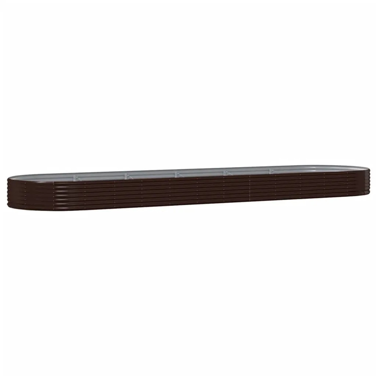 Furnicato Hochbeet Verzinkter Stahl 523x140x36 Cm Braun