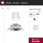Paulmann Urail LED Einbaustrahler Set, Smart Home Zigbee, rund, 90mm, RGBW, dimmbar