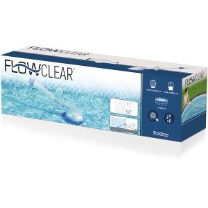 Verpackung des Flowclear Aquasweeper Poolsaugers für Pools bis 670 cm.