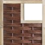 T & J Weidengeflechtzaun Labo-3D mit Fenster, 94x180cm, Sichtschutz für Garten.
