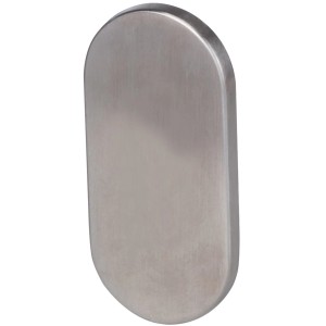 Alpertec Blindrosette oval, Edelstahl satiniert, für Türbeschläge.