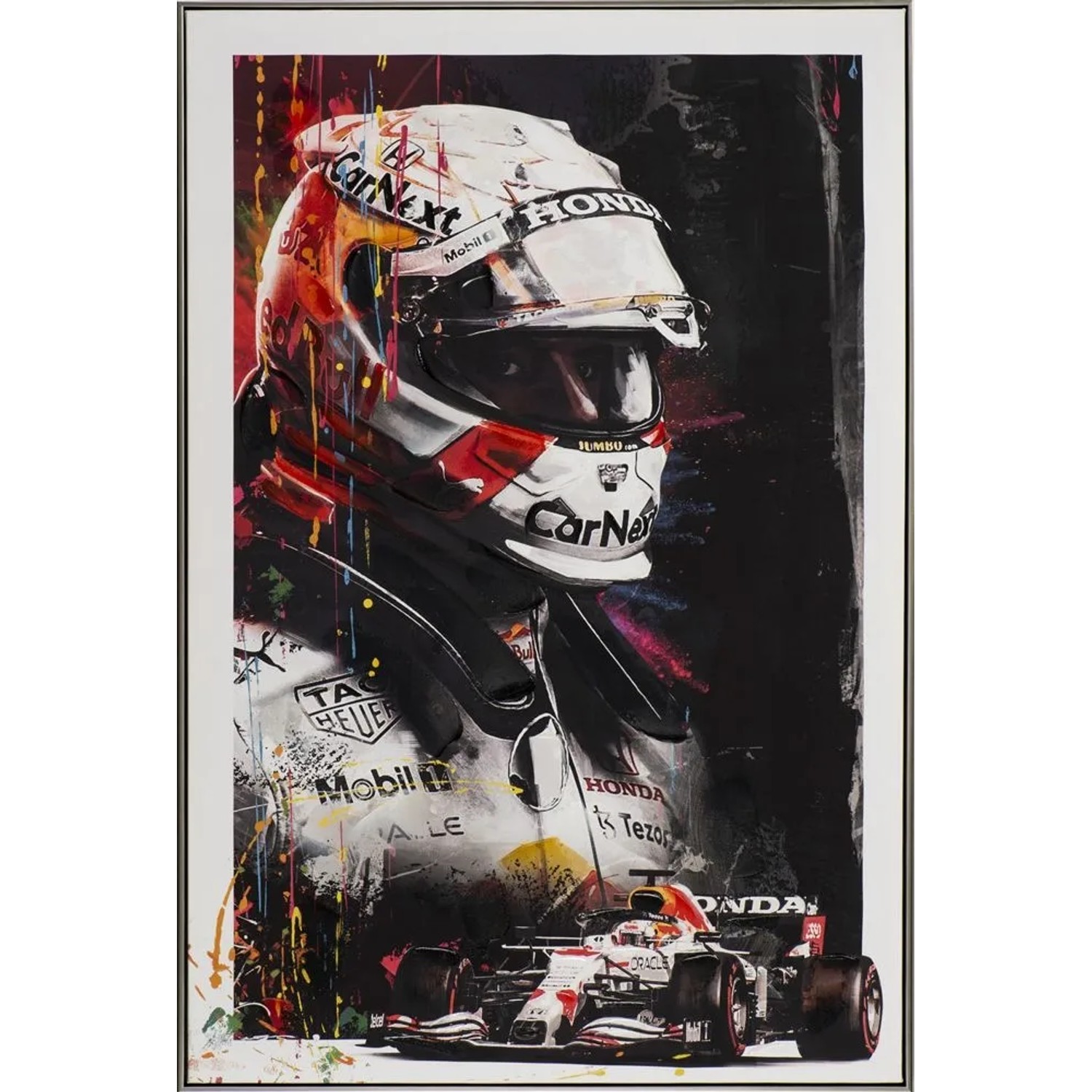 Art Universe Leinwandbild Grand Prix Silber 82 x 122 cm
