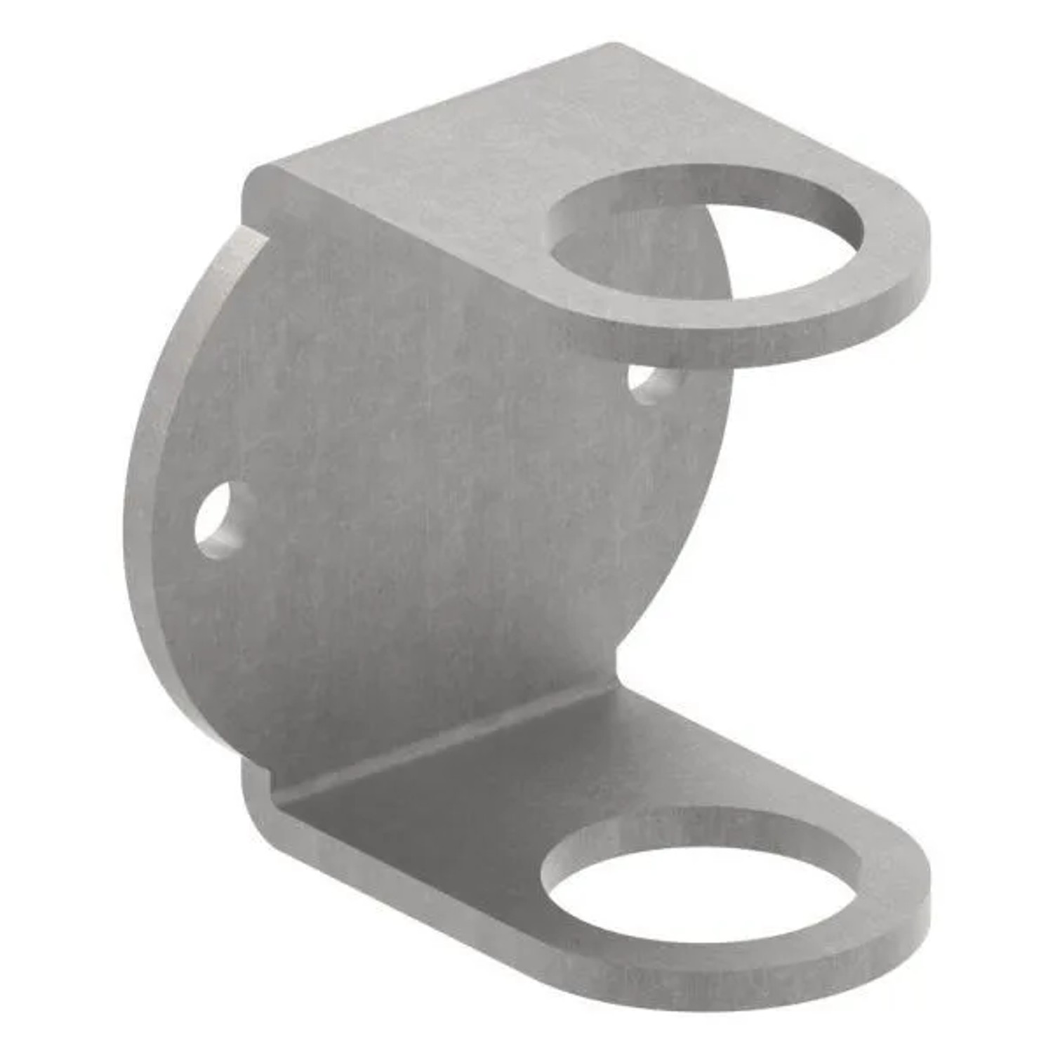 FeNau Wandanker Stahl Roh Für Pfosten Ø 42,4 mm Platte 100 X 100 X 6 mm Wandabstand 40 mm