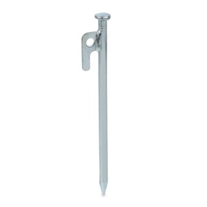 Relaxdays Felsbodenhering Stahl Silber 12er Set 20 cm 110 g