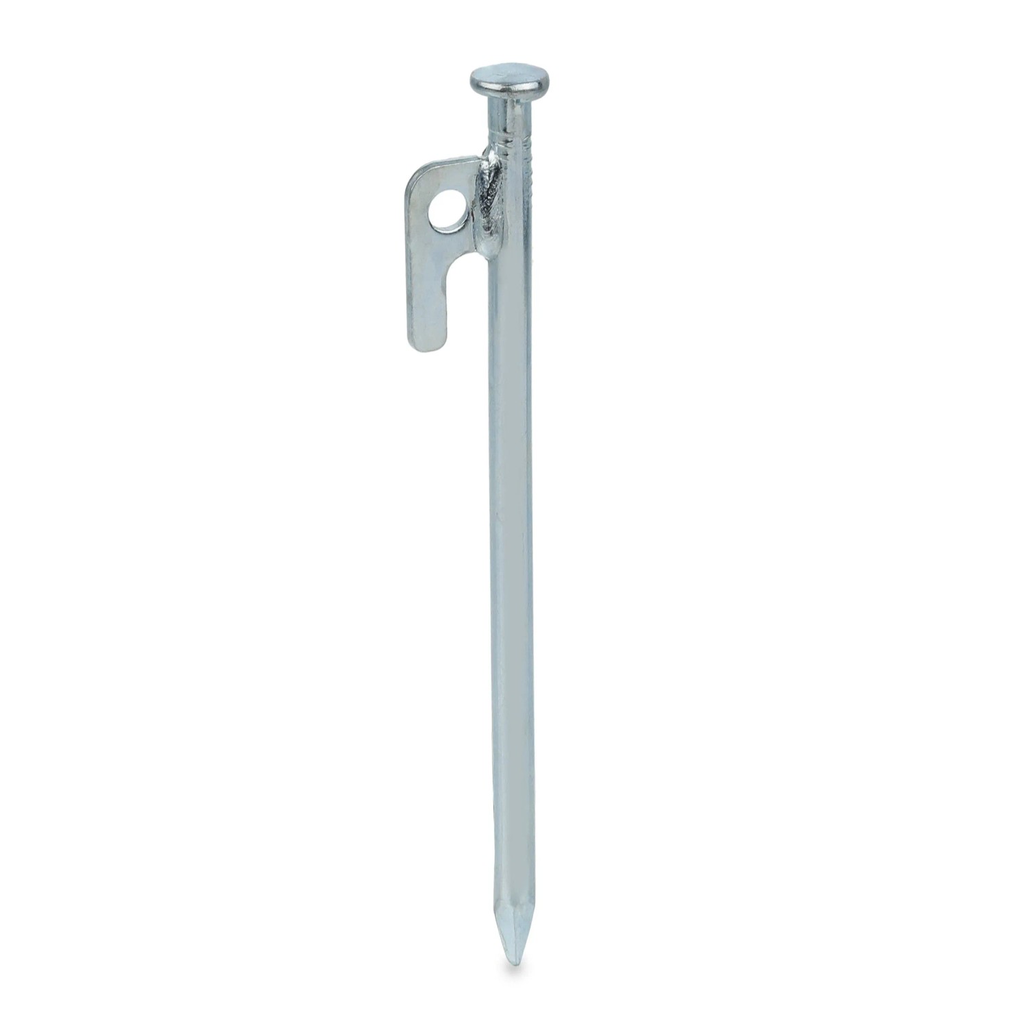 Relaxdays Felsbodenhering Stahl Silber 12er Set 20 cm 110 g